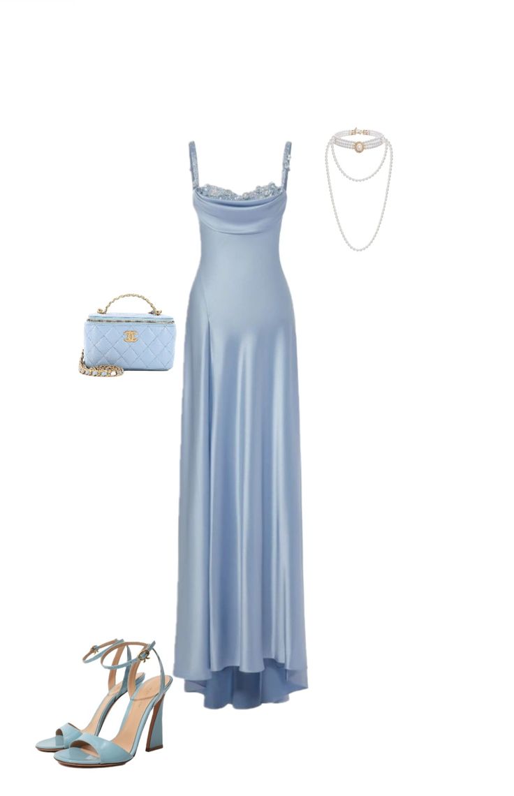 Blue Prom Dress Long Evening Dresses cg25326