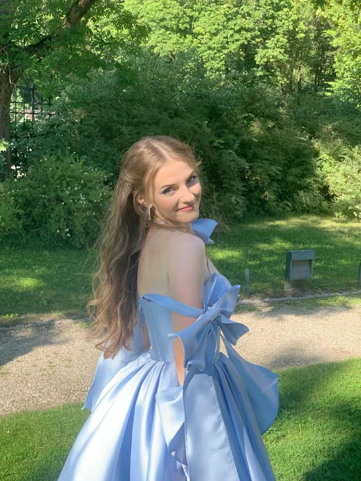 Straps Blue Evening Prom Dresses Homecoming Gowns cg25604