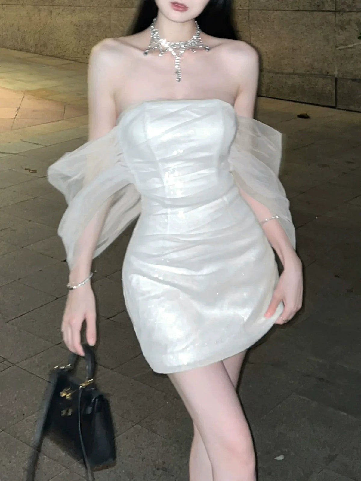 Sexy Off Shoulder Shinny Short Evening Dress Cocktail Dresses Short Birthday Party Dress fg7888