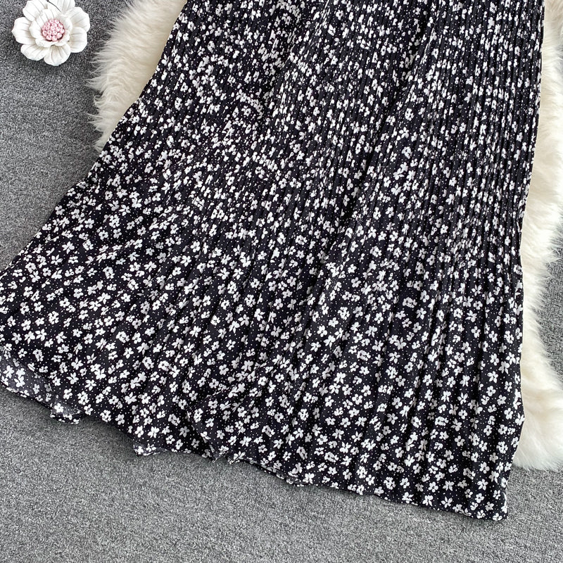 The new Korean version of high waist, slim and versatile A-line skirt 11302