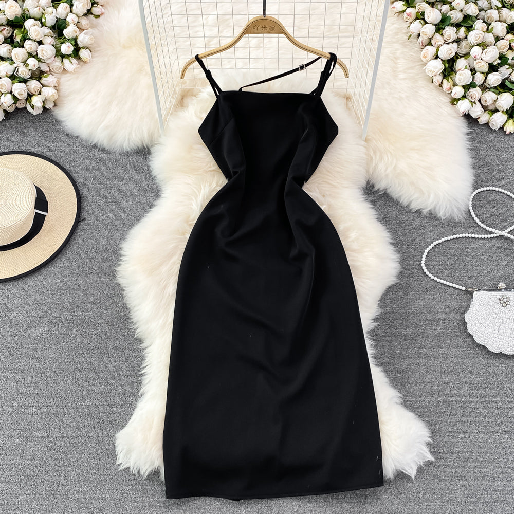 Fashion slim slim super fairy sleeveless A-line dress 11158