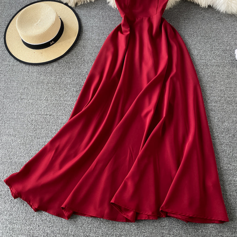 Simple V Neck Short Dress A Line Fashion Dress 10879