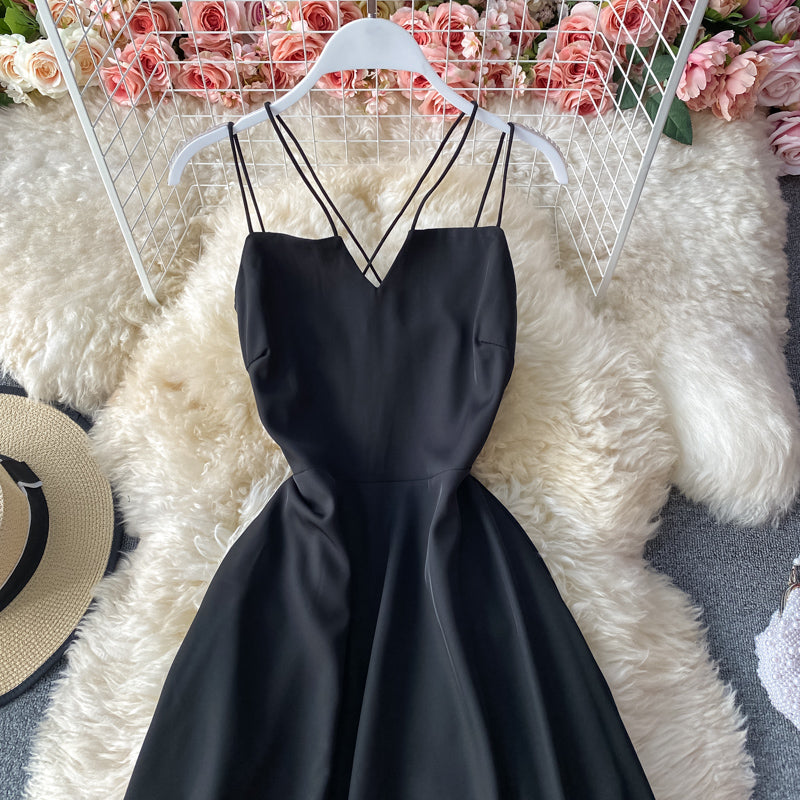 Simple A Line Short Dress Fashion Dress 10867