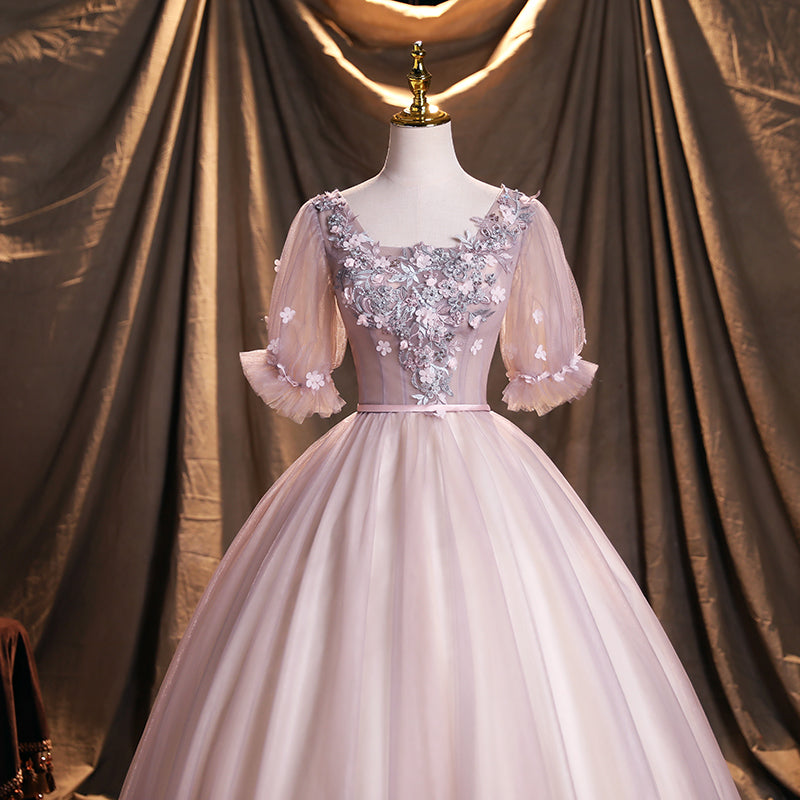 Cute lace long ball gown dress formal dress 10254