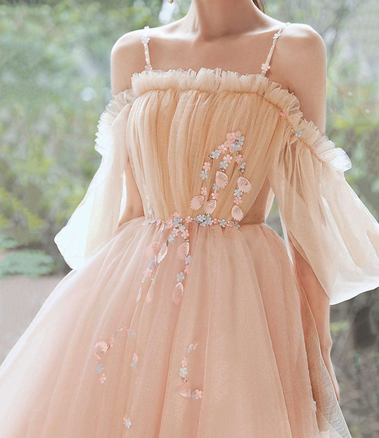 Cute tulle applique short prom dress homecoming dress 10608