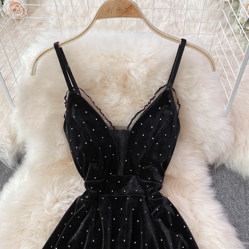 Sexy V Neck Short A Line Dress Fashion Dress 10893