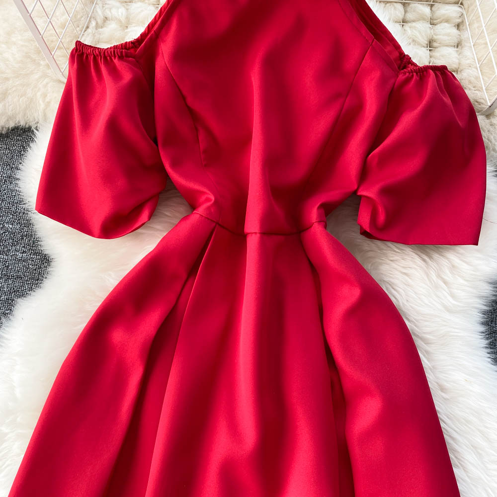 Simple A Line Off Shoulder Dress Fashion Dress 10774