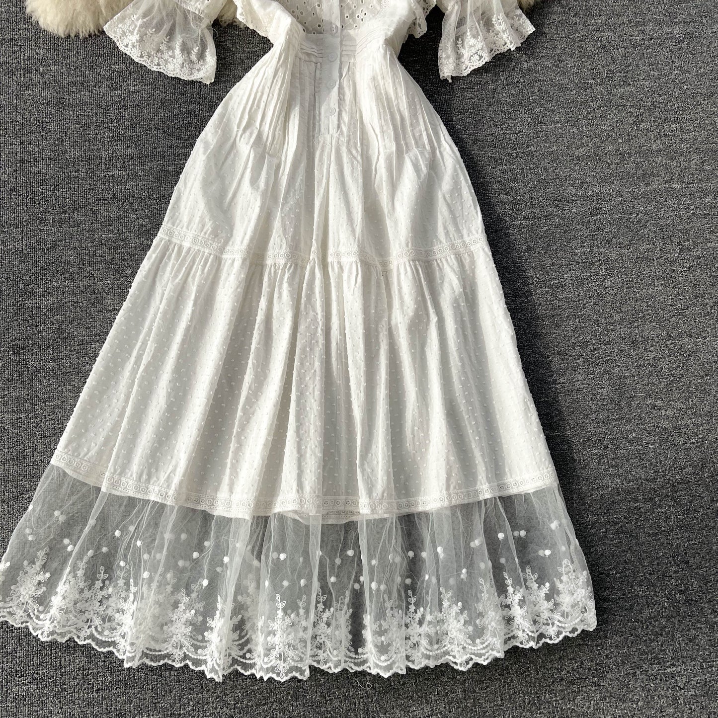White A Line Short Dress Fashion Dress 10750