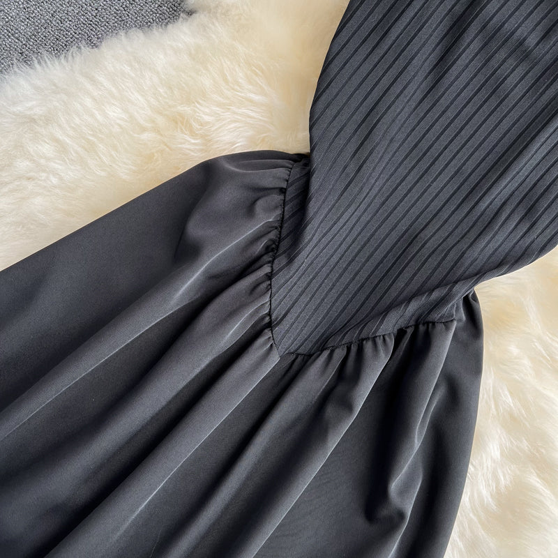 Black A Line Off Shouler Dress Fashion Dress 10838