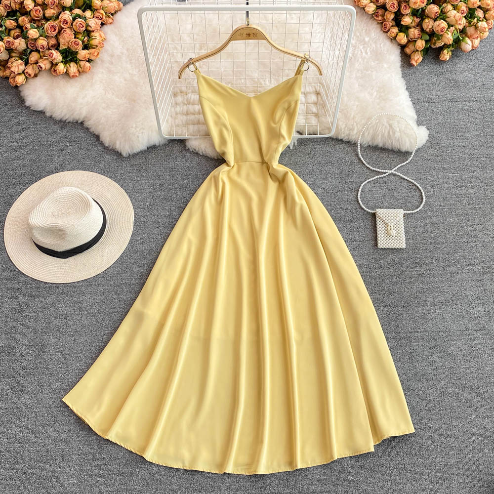 Simple V Neck Short Dress A Line Fashion Dress 10702