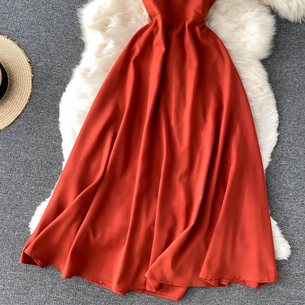 Cute V Neck Short A Line Dress Fashion Dress 10826