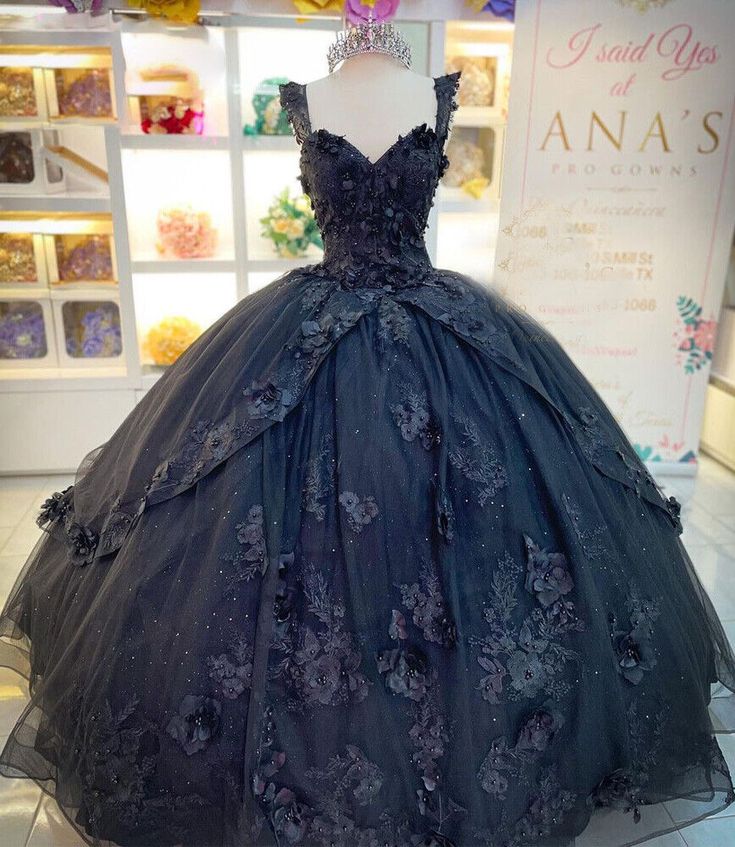 Glitter Black Quinceanera Dresses Sweetheart Sweet 15 16 Prom Party Ball Gowns fg5495