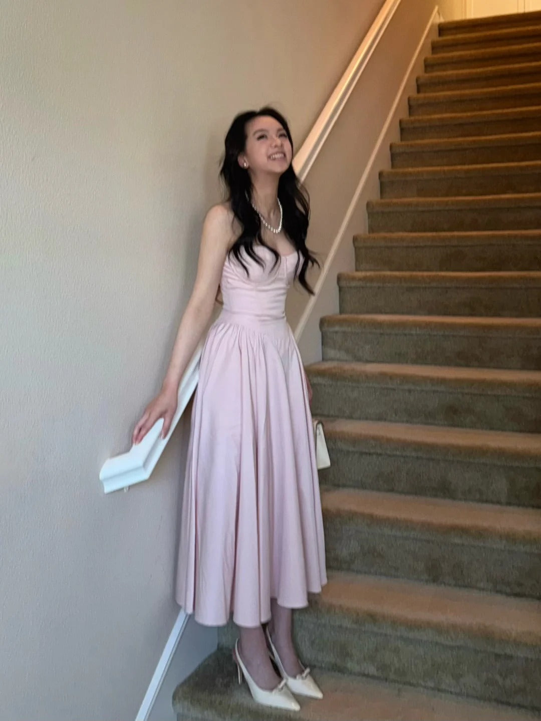 Pink Evening Dresses, A Line Sleeveless Party Gowns cg25554