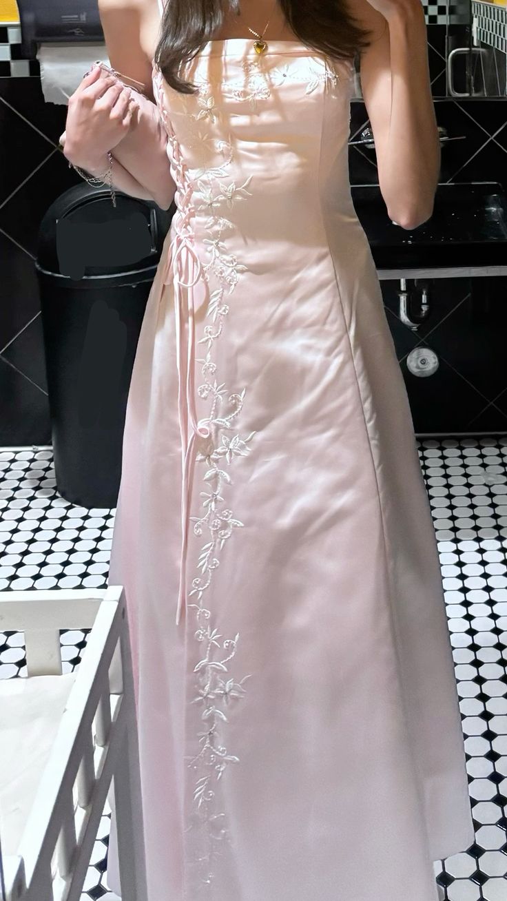 Pretty Spaghetti Straps Pink Evening Dress Long Prom Dresses cg25450