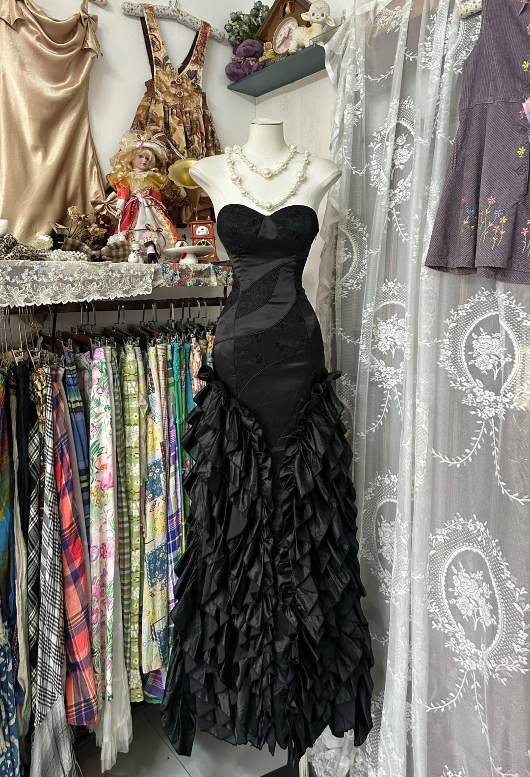 Vintage Long Prom Dress Sexy Evening Dress cg25423