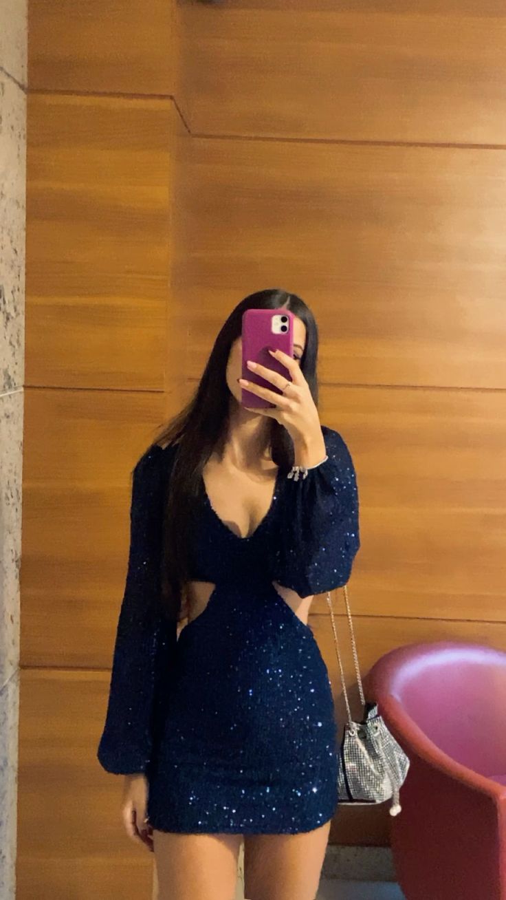 Navy Blue Sheath Casual Party Gown Homecoming Dress cg25193