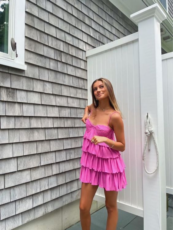 Cute Homecoming Dress, A-line Spaghetti Straps Party Dress cg25076
