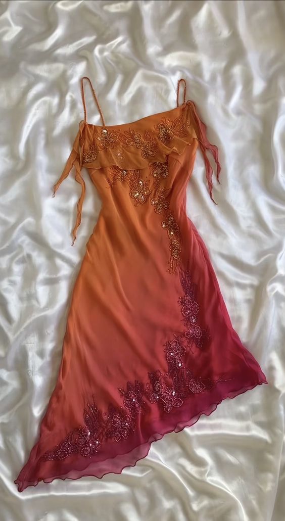 Gorgeous Spaghetti Straps Beading Charming Vintage Evening Dress, Homecoming Dress,Sexy Party Dress fg5582