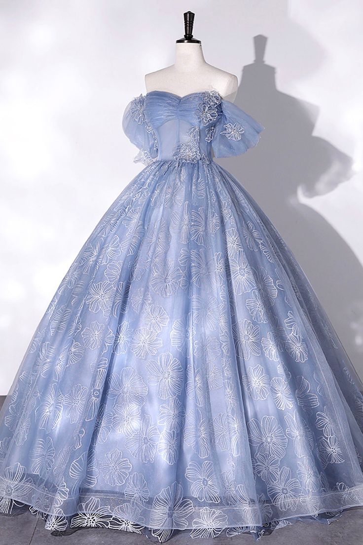 Tulle Lace Long Ball Gown, Off the Shoulder Formal Evening Gown fg5466
