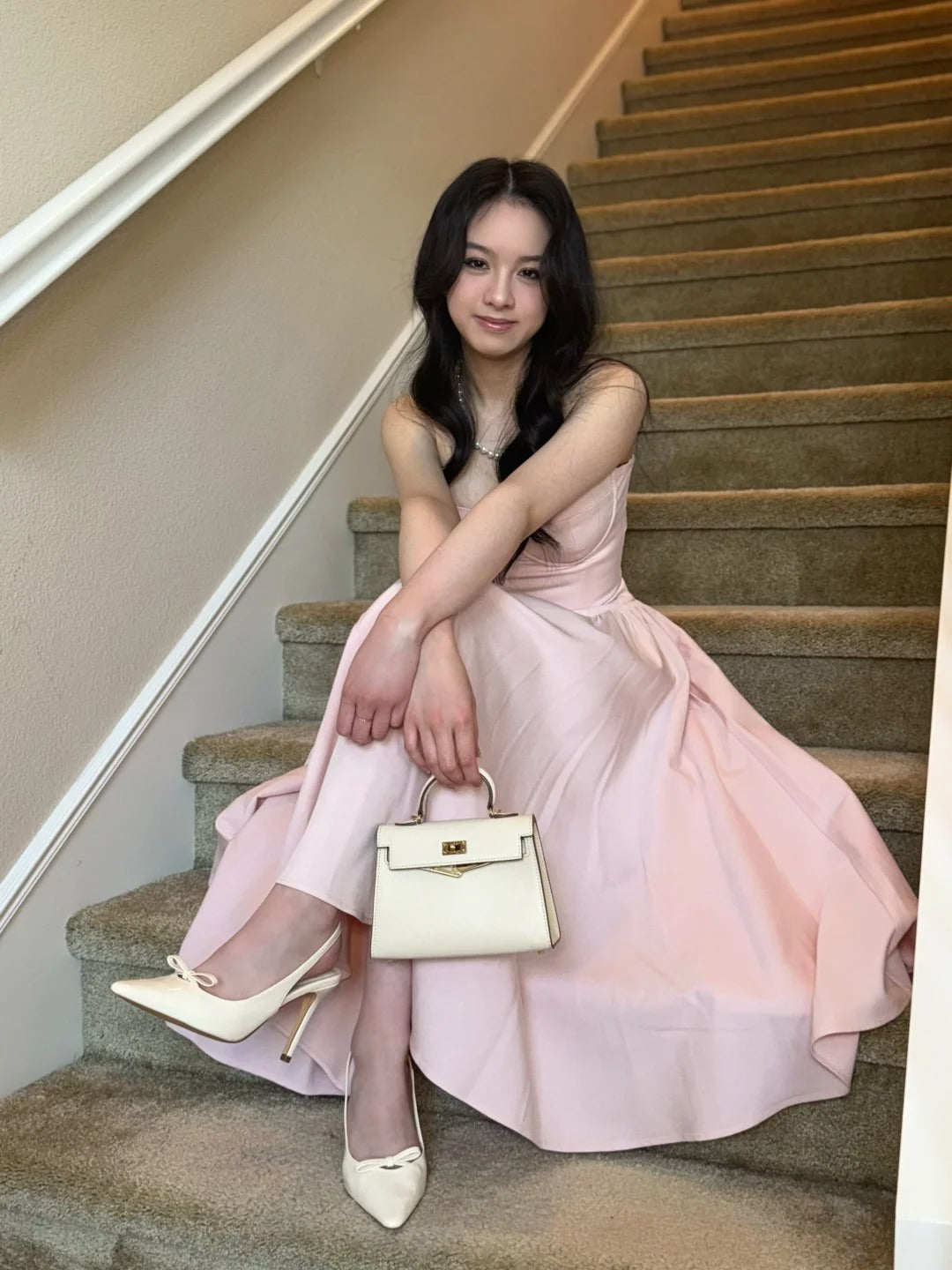 Pink Evening Dresses, A Line Sleeveless Party Gowns cg25554