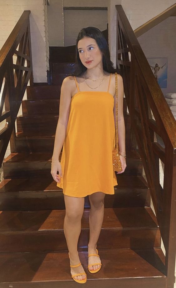 Casual Orange Homecoming Dress,Fashion Party Dress fg5834