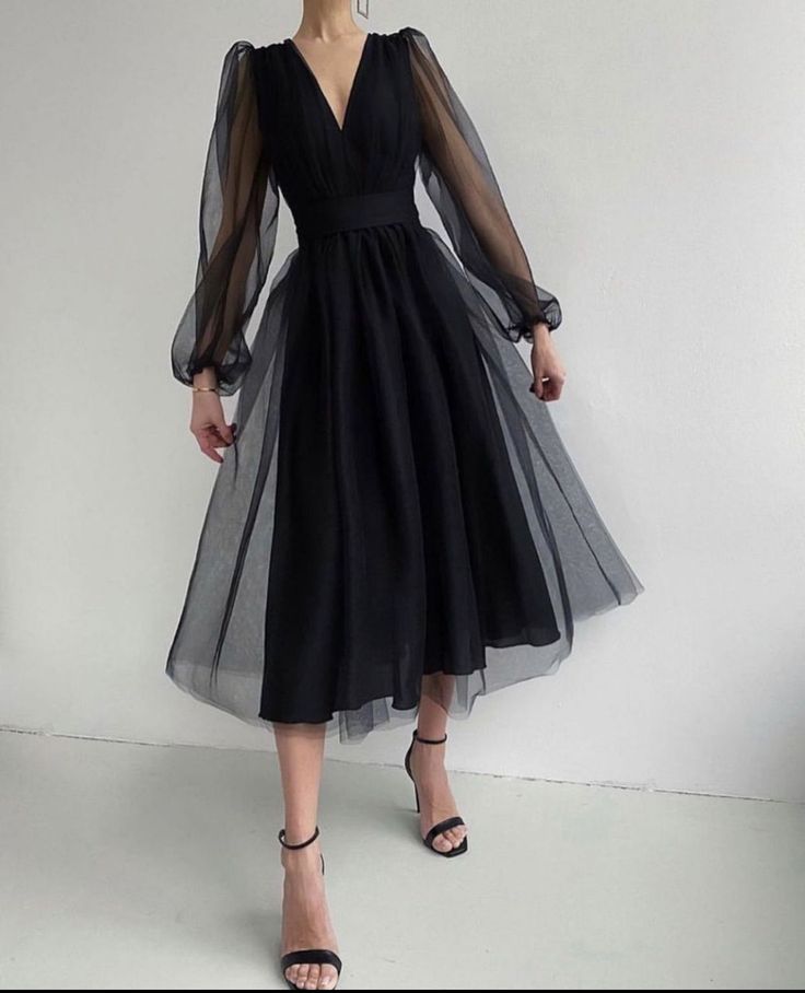 Graduation dress Short A Line Prom Dresses V Neck Long Puff Sleeve Tulle Formal Wedding Evening Party Dresses For Graduation fg2856