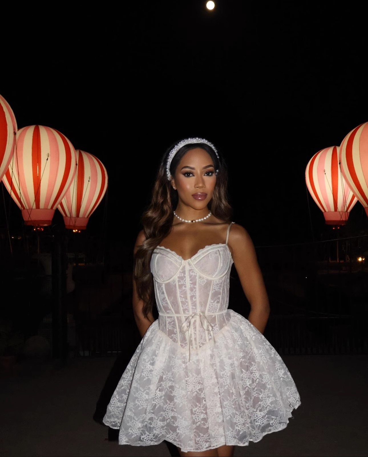Vintage White Lace Embroidery Spaghetti Strap Design A-line Party Dress Homecoming Dress TP3857