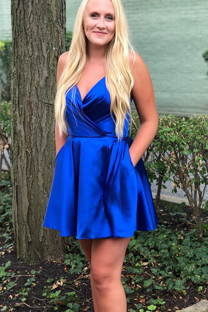 Vestidos de satén con tirantes finos para el regreso a casa, minivestido de fiesta