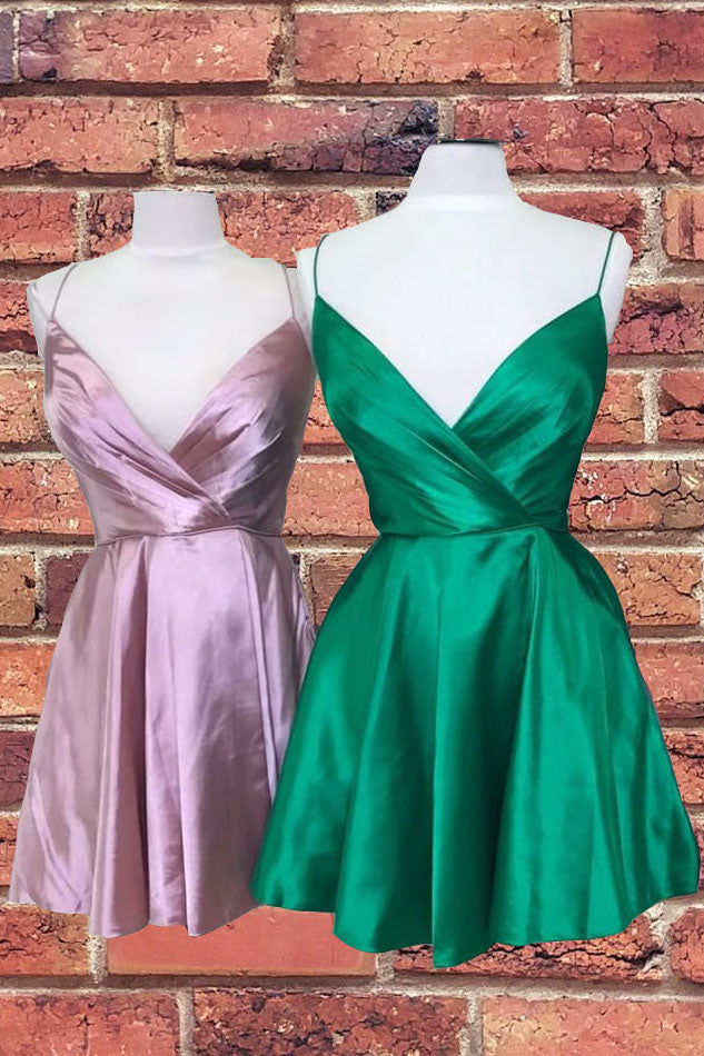 Vestidos de satén con tirantes finos para el regreso a casa, minivestido de fiesta