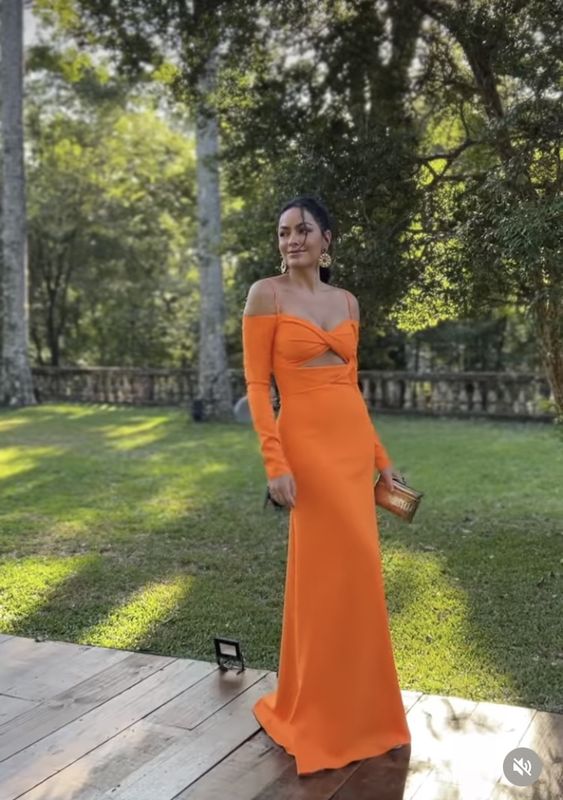 Orange prom dress Evening Gown Long Prom Dresses fg3204
