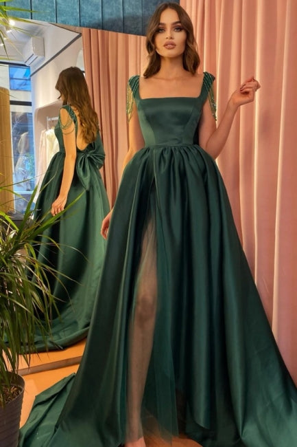 Evening Dresses Long Dark Green | Cheap green prom dress fg3206