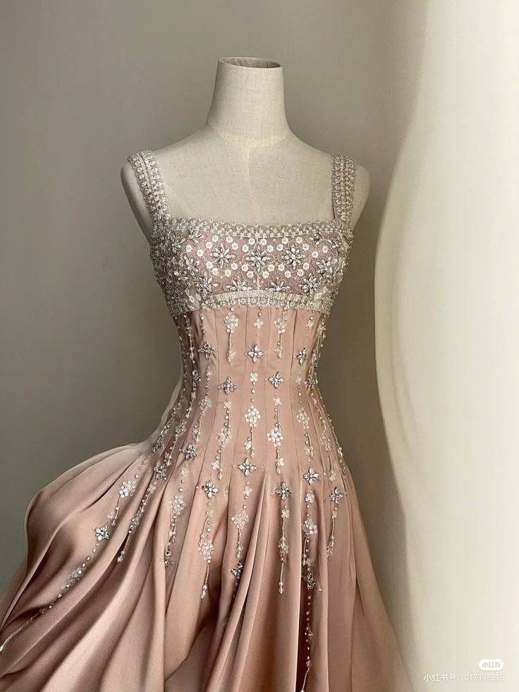 shopuniqlos-Pink Gorgeous Exquisite Beaded Short Satin Homecoming Dress Birthday Dress gh5306