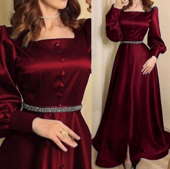 red party wear dress Evening Dress fg2902
