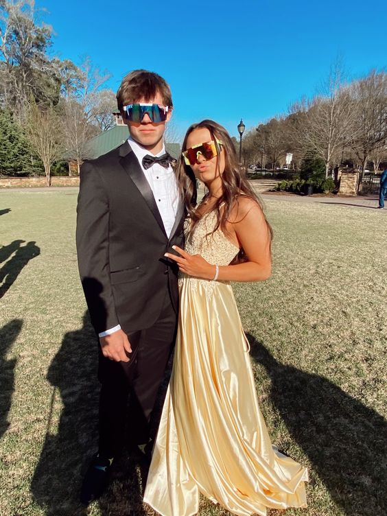 Yellow Prom Dress, Sexy Prom Dress fg2727