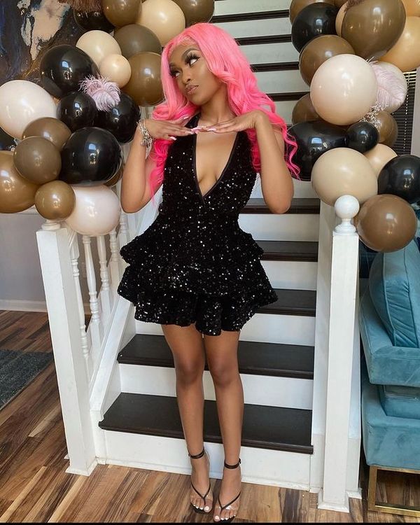 Sexy Black Sparking Short Cocktail Dresses Back Open Tiered Sequin Graduation Gown Parties Night fg2932