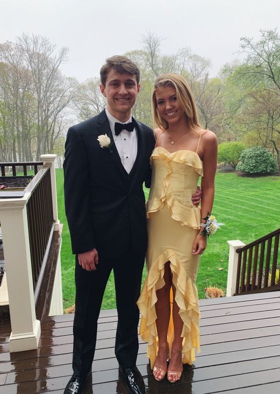 Yellow Prom Dresses Party Evening Gowns fg3082