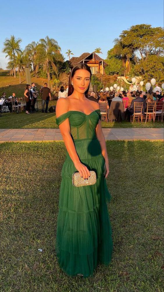 Green Prom Dress Women Sexy Dresses Elegant Party Dress fg1975