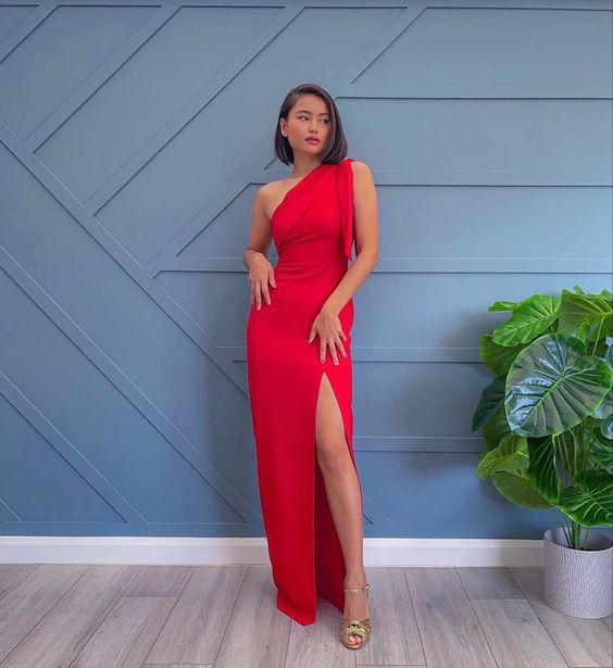 Red Prom Dress Women Sexy Dresses Elegant Party Dress fg1967