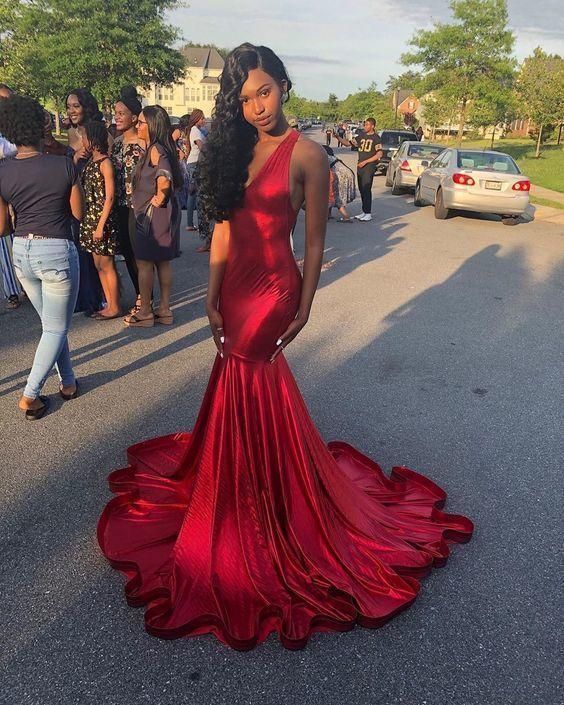 Simple Mermaid Elegant Cheap Long Prom Dresses fg1950