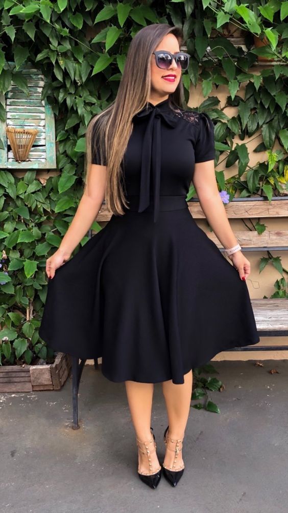 Cute Short Sleeves Black Homecoming Dresses fg1907