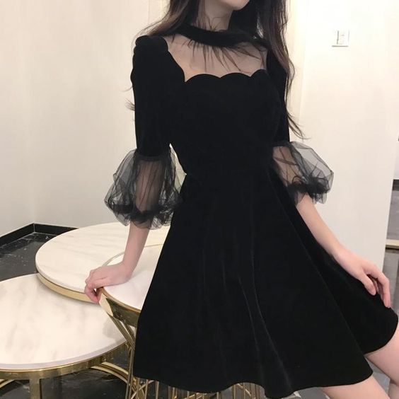 semi formal dress black Homecoming Dresses Short Prom Dresses fg1662