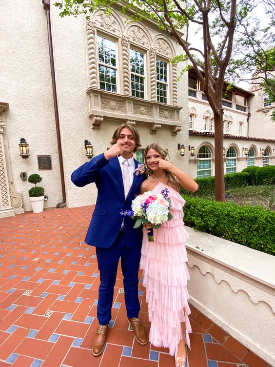 Pink Evening Dress Long Prom Dress Party Dress fg2340