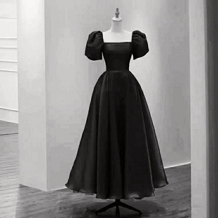 Simple Black Formal Gown, Party Dresses Evening Dresses fg2104