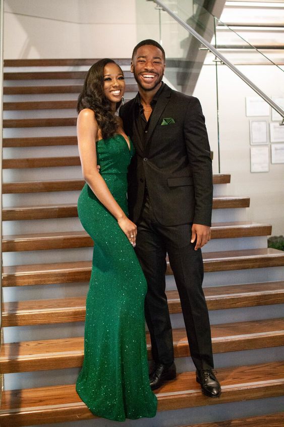 Green Sexy Fitted Mermaid Style Long Prom Dresses fg1612