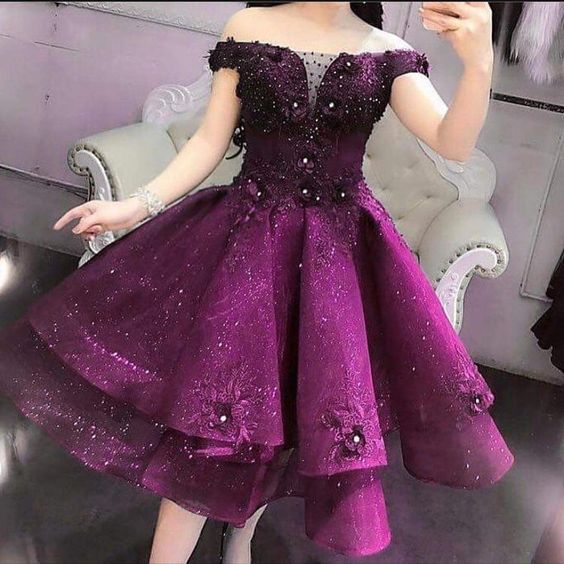 Chic Short Prom Dresses Women A-line Homecoming Dress fg1777