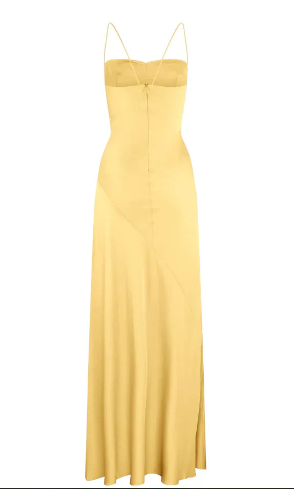 Popular Satin Spaghetti Straps Long Evening Prom Dresses cg25062