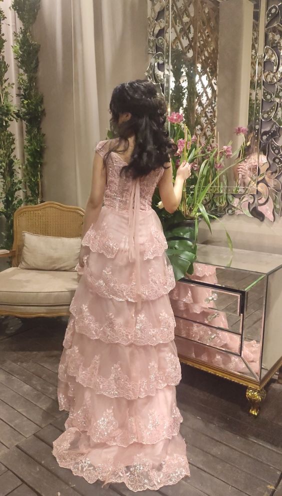 Gorgeous A-Line Off The Shoulder Long Corset Prom Dress with Sequin And Split fg4997
