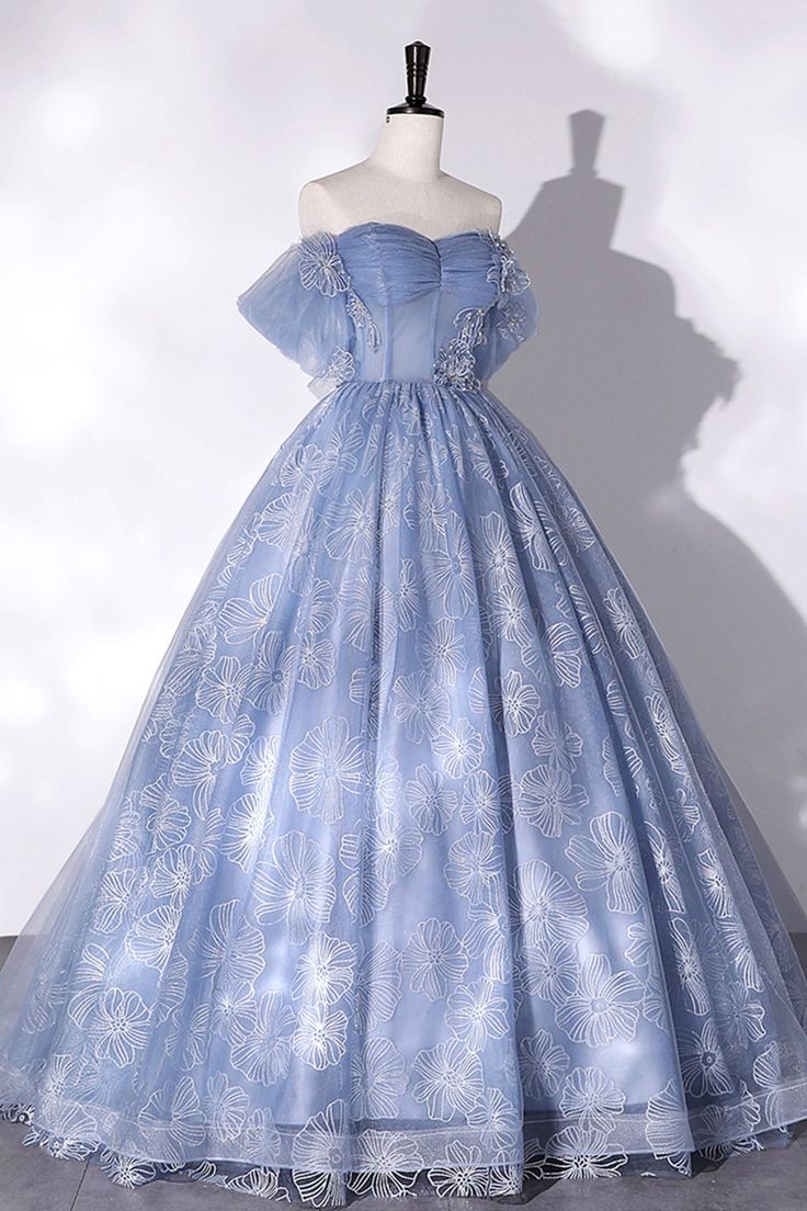 Tulle Lace Long Ball Gown, Off the Shoulder Formal Evening Gown fg5466