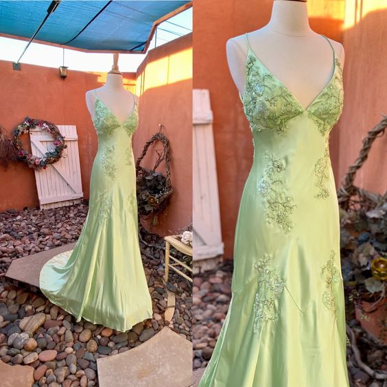 Green Long Evening Dresses Prom Party Formal Party Gown fg4397