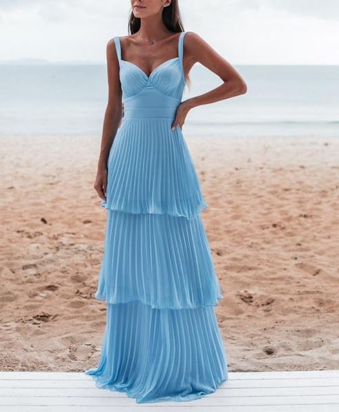 Charming Blue Prom Dress Long Evening Dress cg24927